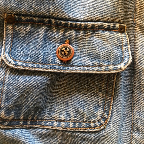 Warm Lined Denim Jacket Medium - Picture 3 of 8